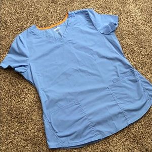 Pale Blue Scrub Top